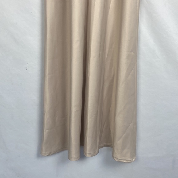 EUC Alex Evenings Sequin Lace & Satin Beige / Champagne Colored Gown -Size 6 - Picture 8 of 13